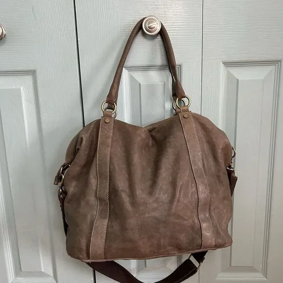 Calvalcanti Genuine Leather Handbag Shoulder Purse Crossbody Strap Made In Italy - Picture 6 of 16